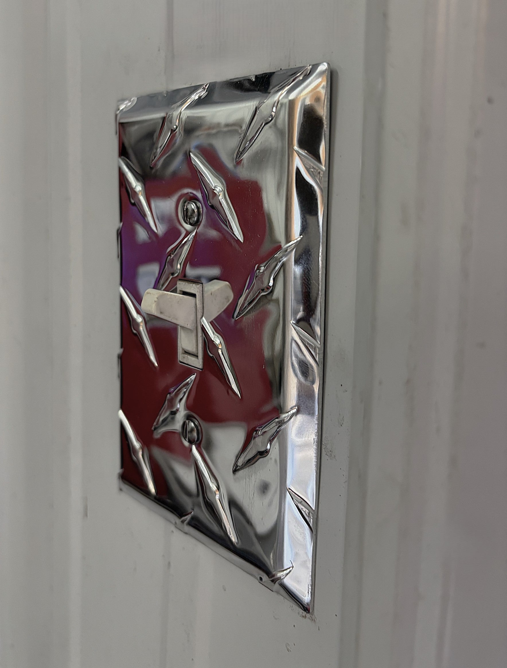 Aluminum Single Toggle Light Switch Cover