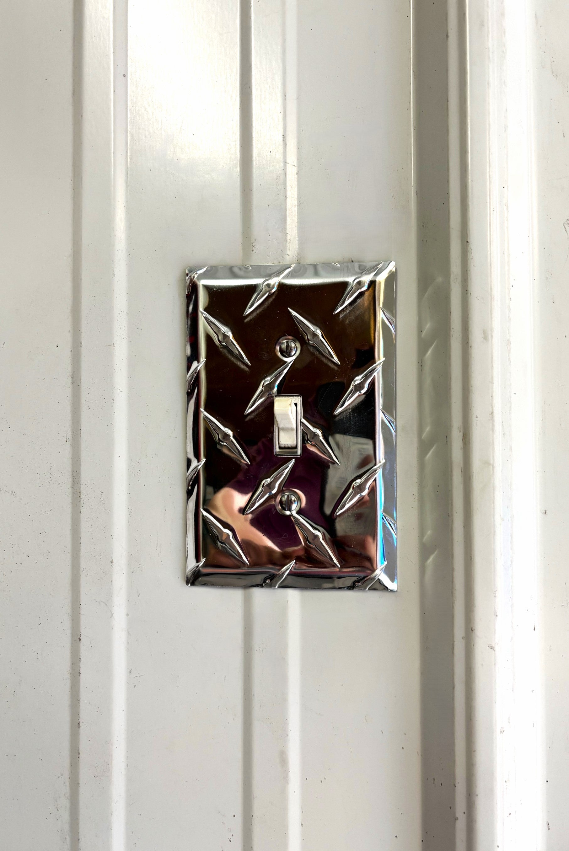Aluminum Single Toggle Light Switch Cover