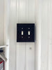 Aluminum Double Toggle Light Switch Cover