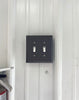 Aluminum Double Toggle Light Switch Cover