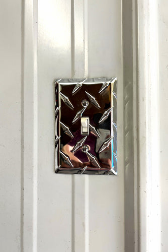 Aluminum Single Toggle Light Switch Cover